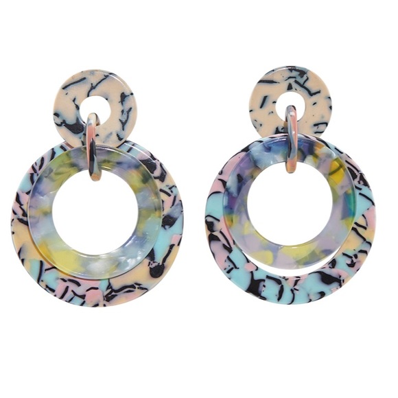 Lele Sadoughi Jewelry - NWT! Lele Sadoughi Banded Hoop Earring